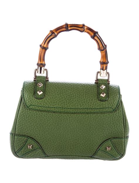 pistacchio velvet gucci|Gucci Mini bamboo top handle tote bag.